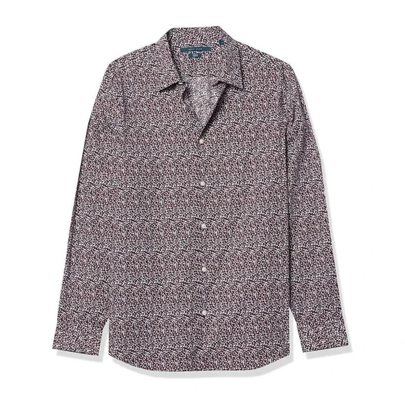 Perry Ellis Men’s Long Sleeve Floral Print Button Down Shirt Sz XL Blue - Picture 1 of 9